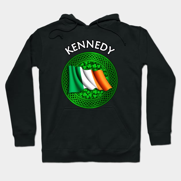 Irish Flag Clover Celtic Knot - Kennedy Hoodie by Taylor'd Designs